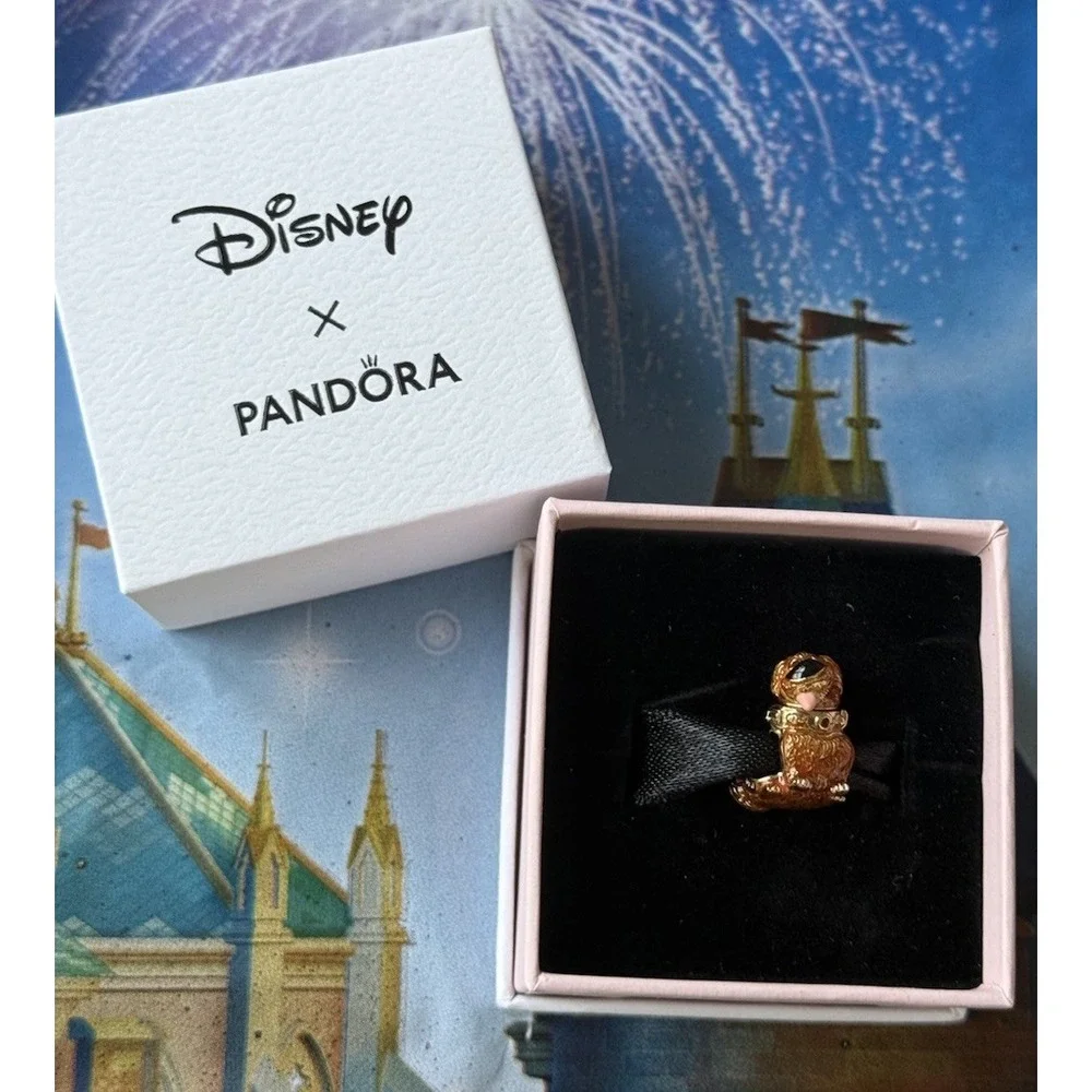 2026 Disney Parks UP Dug Dog Pandora Charm 14K Gold Plated Head Moves I Love You